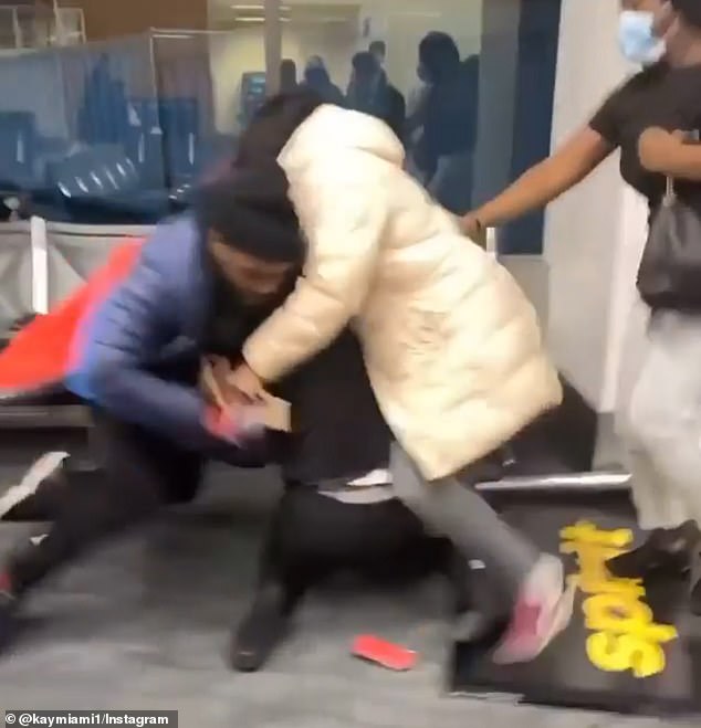 Tensions escalated after passengers were asked to check the suitability of their bags on the plane