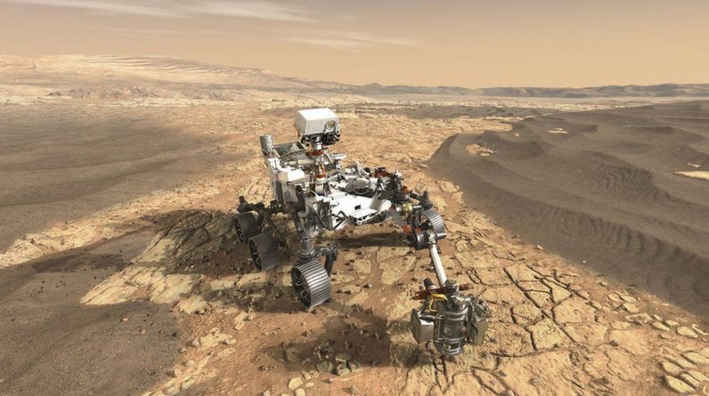 Perseverante rover da NASA pressiona Marte