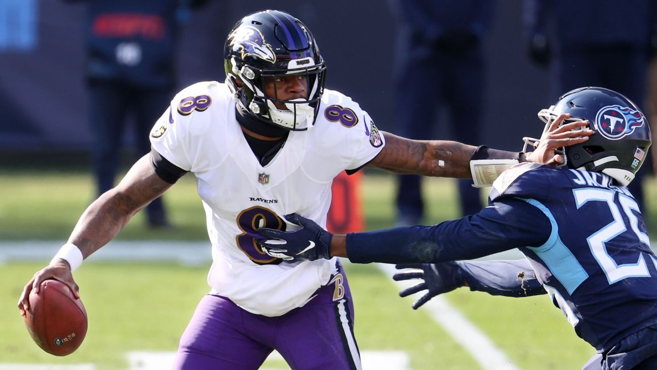 Baltimore Ravens QB Lamar Jackson skips 100 yards in his way to his first final win