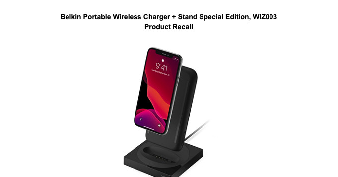 The Belkin wireless charger sold by Apple has been withdrawn due to fire hazards