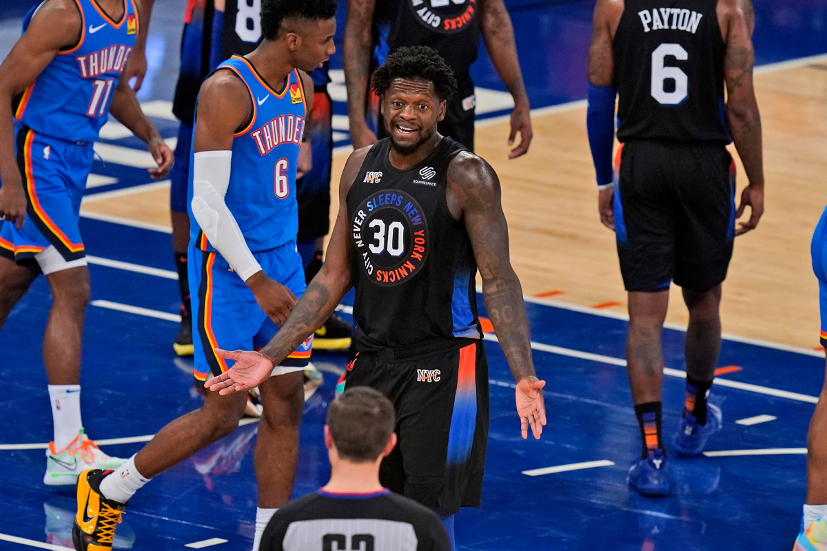 The terrible shooting ends the Knicks' streak of thunder loss