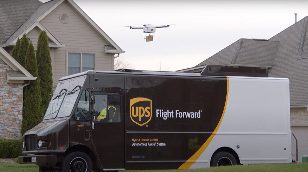Verizon, UPS and Skyward announced the delivery of connected drones at CES 2021