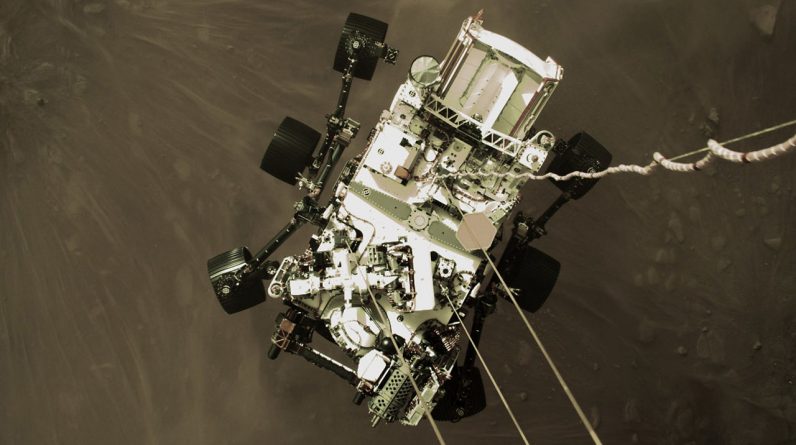 NASA deixa uma mensagem escondida no pára-quedas do Mars rover