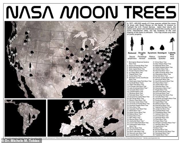 A NASA compartilhou um mapa mostrando os locais 