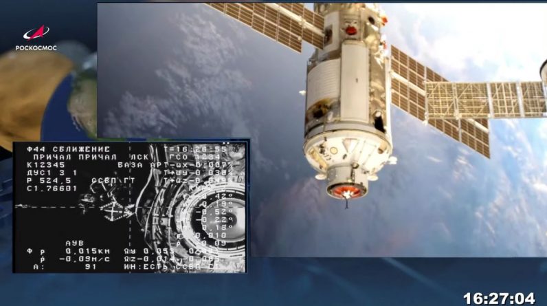 A Rússia relatou uma queda de pressão no módulo de serviço da estação espacial