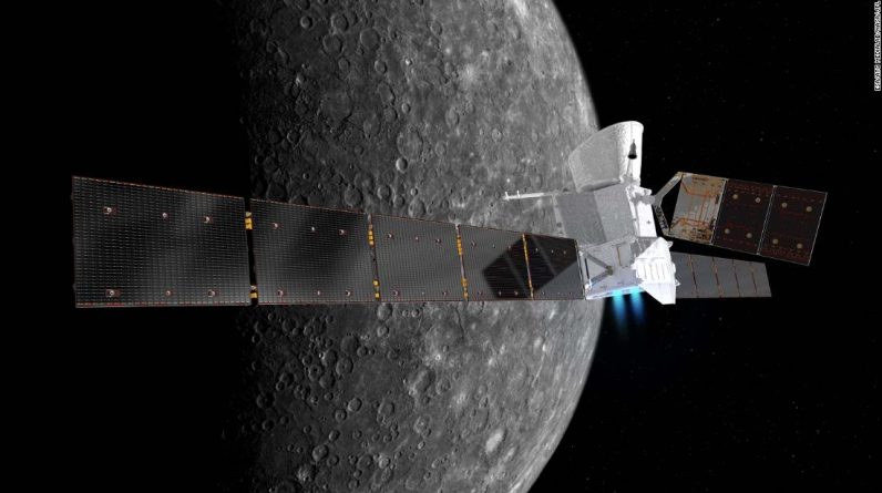 A missão BepiColombo voa perto de Mercúrio pela primeira vez