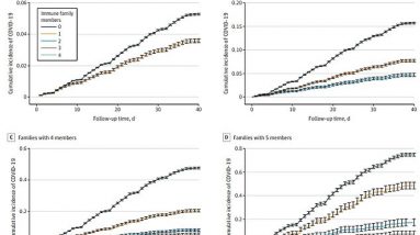 Pessoas não vacinadas têm um risco 97% menor de contrair COVID-19 à medida que os membros da família ganham imunidade