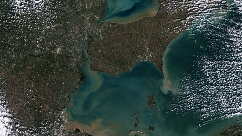 Landsat 9: Detroit e Lago Erie