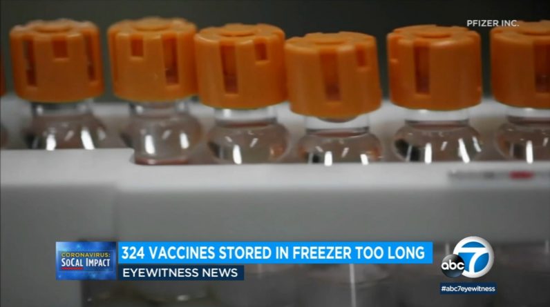 324 residentes do condado de Riverside receberam a vacina Pfizer COVID-19 armazenada no freezer por mais tempo do que o recomendado
