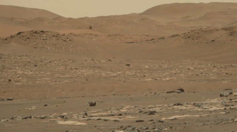 Perseverance Rover captura vídeo incrível de um helicóptero voando em Marte