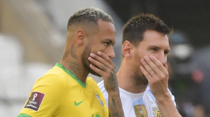 A partida entre Brasil e Argentina foi interrompida no início da partida por não cumprimento das regras de saúde da seleção argentina