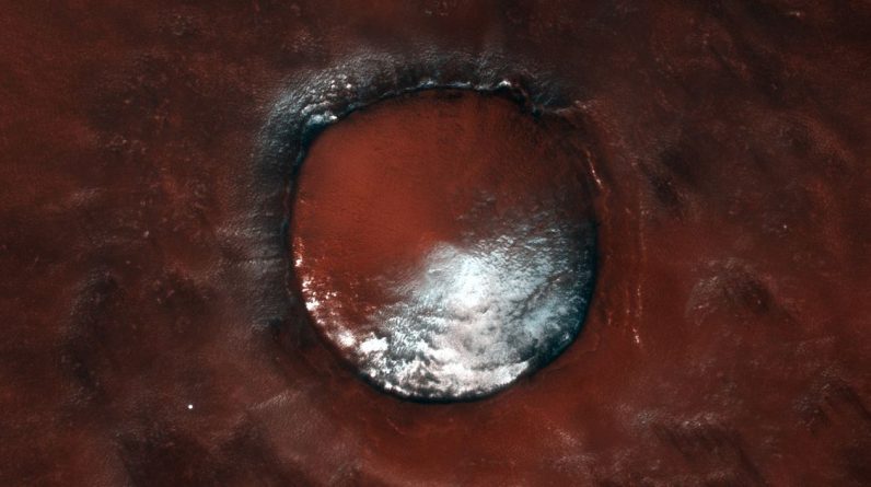 Marte parece um doce delicioso em uma foto deslumbrante de nave espacial