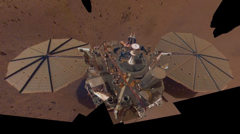 O InSight da NASA entra no modo de segurança durante uma tempestade regional de poeira marciana - InSight Mars Probe da NASA