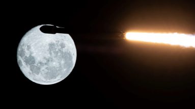 Foguete chinês errou no estágio superior da SpaceX em rota de colisão com a lua