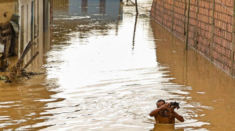 No Brasil, o número de vítimas das enchentes subiu para vinte pessoas e desalojou 63 mil pessoas