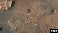 Esta imagem anotada mostra os vários voos - e dois caminhos diferentes - que o inovador Helicóptero de Marte da NASA poderia fazer sua jornada para o sistema fluvial do Delta da Cratera Jezero.  (Fonte da imagem: NASA/JPL-Caltech/Universidade do Arizona/USGS)
