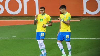 Raphinha (à gauche), ici avec Lucas Paqueta (Icon Sport)