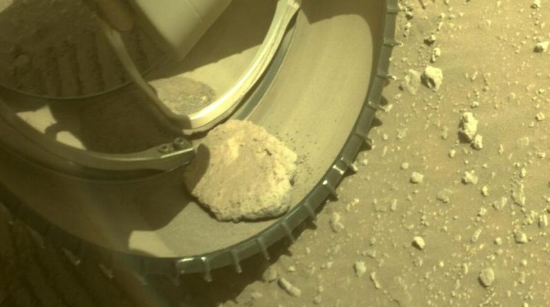 NASA's Perseverance Rover on Mars has a rocky ride on one of its wheels