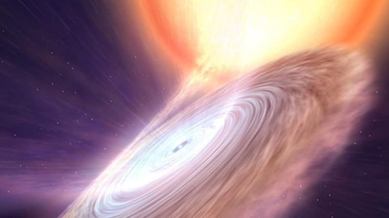 Um 'forte vento quente' foi visto soprando pelo cosmos depois que uma estrela de nêutrons destruiu sua vizinha
