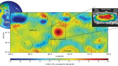 Enormes formações de granito descobertas sob a superfície da lua