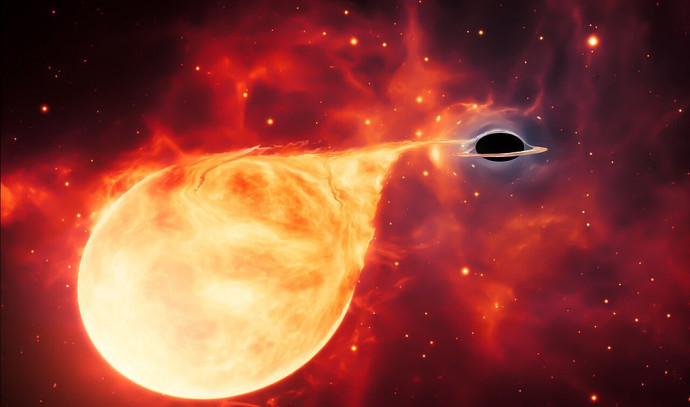 Cientistas revelam os segredos de uma estrela sendo violentamente destruída perto de um buraco negro