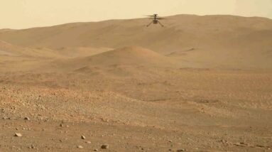 NASA tem imagens do helicóptero Mars Ingenuity voando e pousando