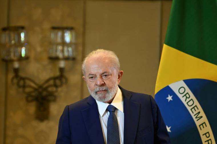 O presidente brasileiro, Luiz Inácio Lula da Silva, em Nova Delhi para participar da cúpula do G20, 11 de setembro de 2023 na Índia (AFP/Sajjad HUSSAIN)