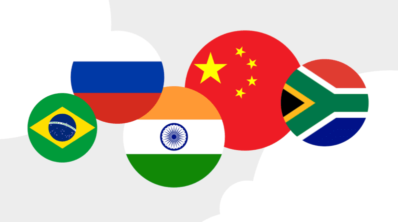 Economia e demografia...o peso dos países BRICS no mundo