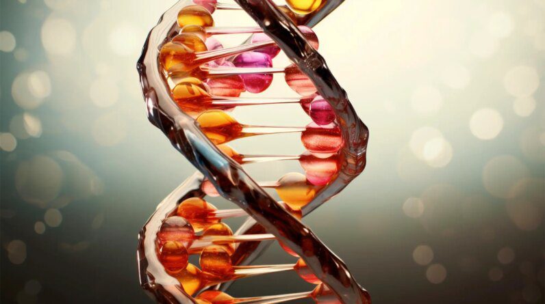 Complex Genetic Code DNA Concept Illustration