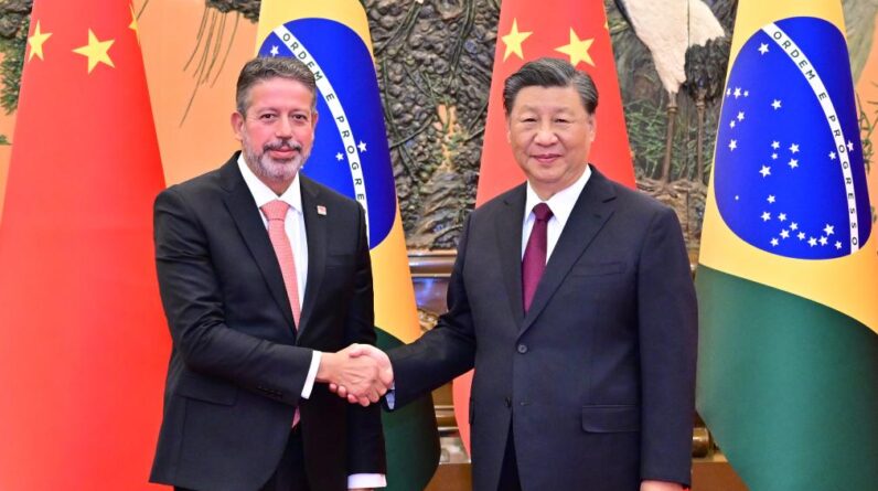 Xi Jinping se reúne com presidente da Câmara dos Deputados do Brasil - Xinhua