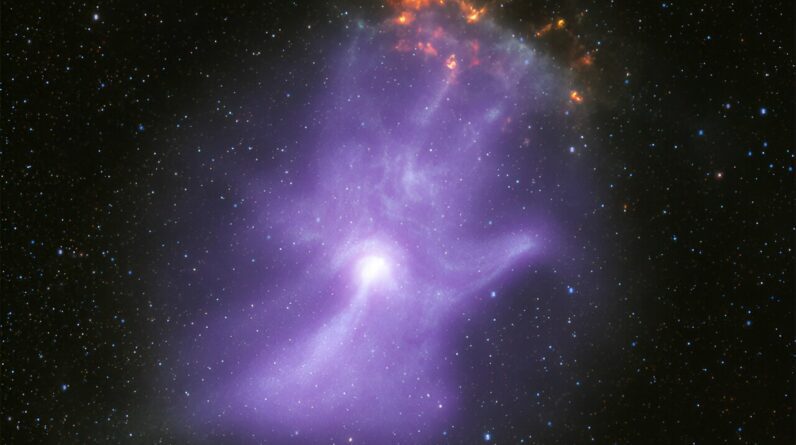 Os telescópios de raios X da NASA revelam os “ossos” de uma mão cósmica fantasmagórica