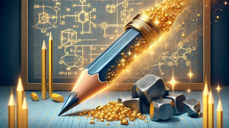 Físicos do Instituto de Tecnologia de Massachusetts transformam um lápis em “ouro” eletrônico.