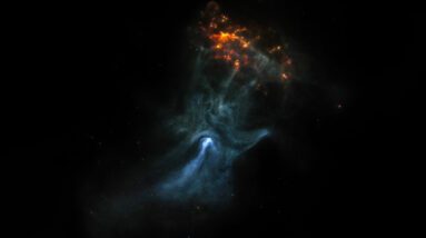 NASA mostra uma imagem que se parece muito com dedos esqueléticos flutuando no espaço