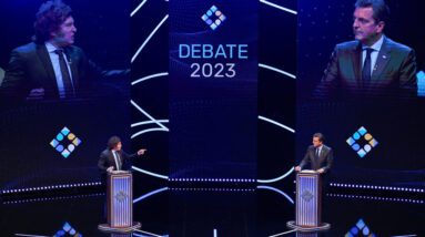 Na Argentina, um debate final entre Sergio Massa e Javier Maile