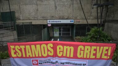 São Paulo, a capital econômica do Brasil, foi afetada por uma greve nos transportes