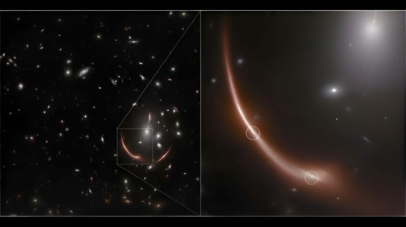 Webb encontra segunda supernova 'lenticular' em uma galáxia muito, muito distante • Earth.com