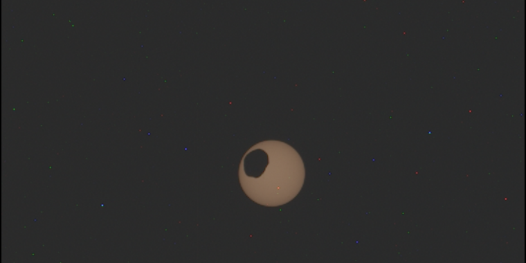 Telescópio Diário: Eclipse solar da superfície de Marte