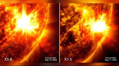 NASA compartilha imagens de enormes explosões no Sol que desencadearam erupções solares