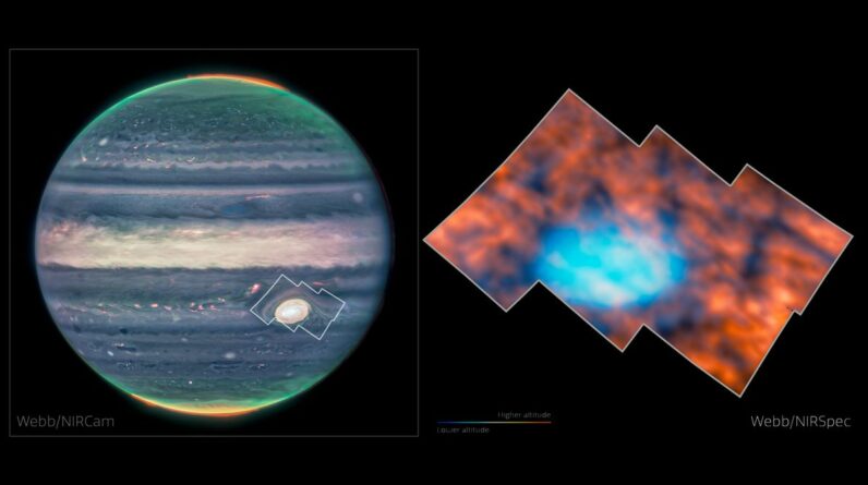 A descoberta de estruturas estranhas e inesperadas flutuando acima da Grande Mancha Vermelha de Júpiter
