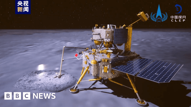 O outro lado da sonda lunar Chang’e-6 da China inicia sua viagem de retorno