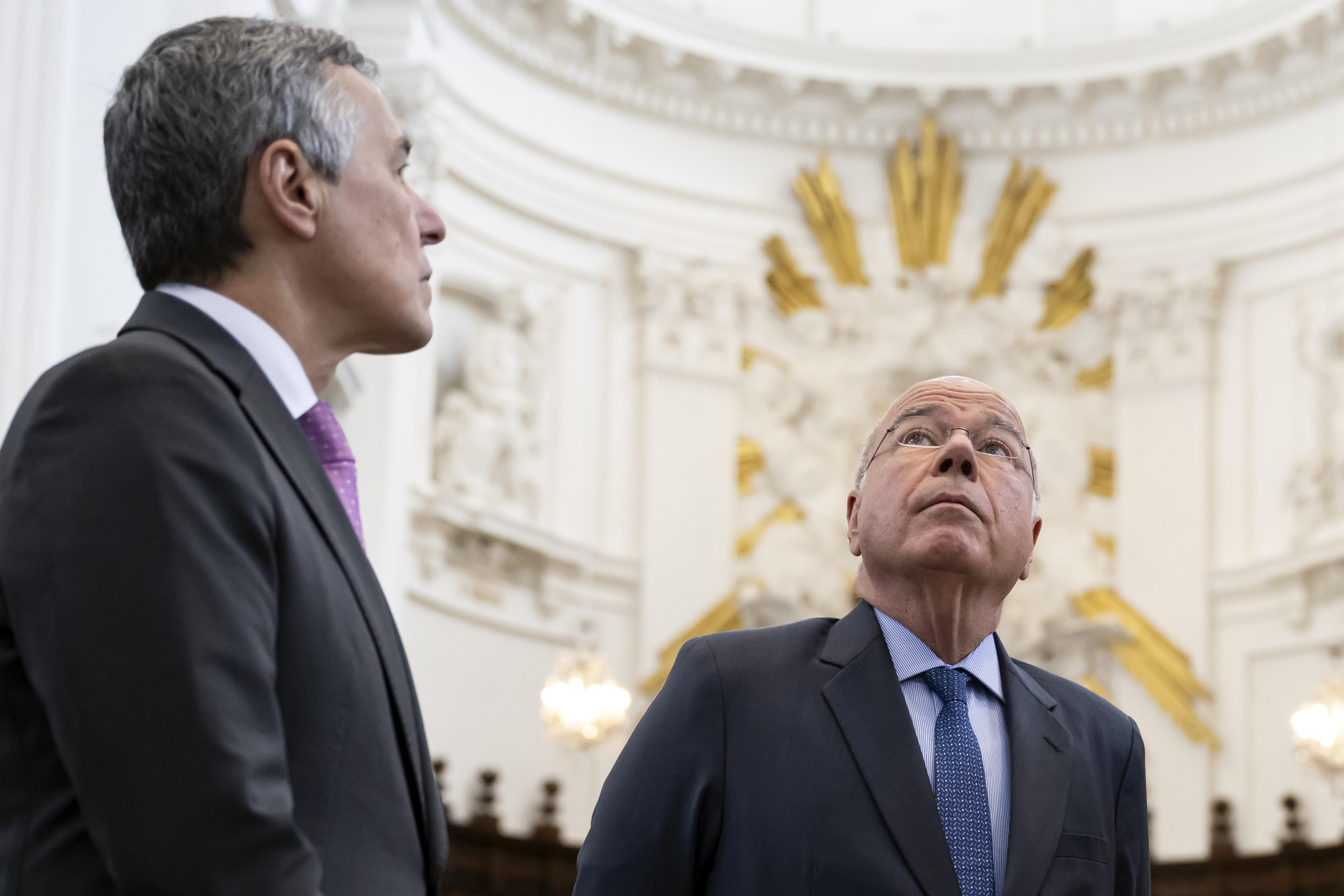 Visita à Catedral de St. Ursus em St. Gallen, 30 de abril de 2024. — © Anthony Anex / Keystone